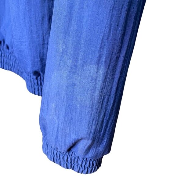 Vintage American Saddlebread Windbreaker Jacket Blue Green Y2K Size Small u - Picture 8 of 9